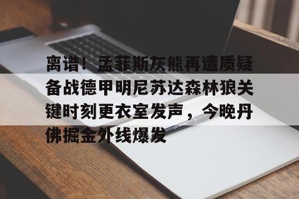 九游体育下载-关于离谱!孟菲斯灰熊再遭质疑备战德甲明尼苏达森林狼关键时刻更衣室发声,今晚丹佛掘金外线爆发的信息